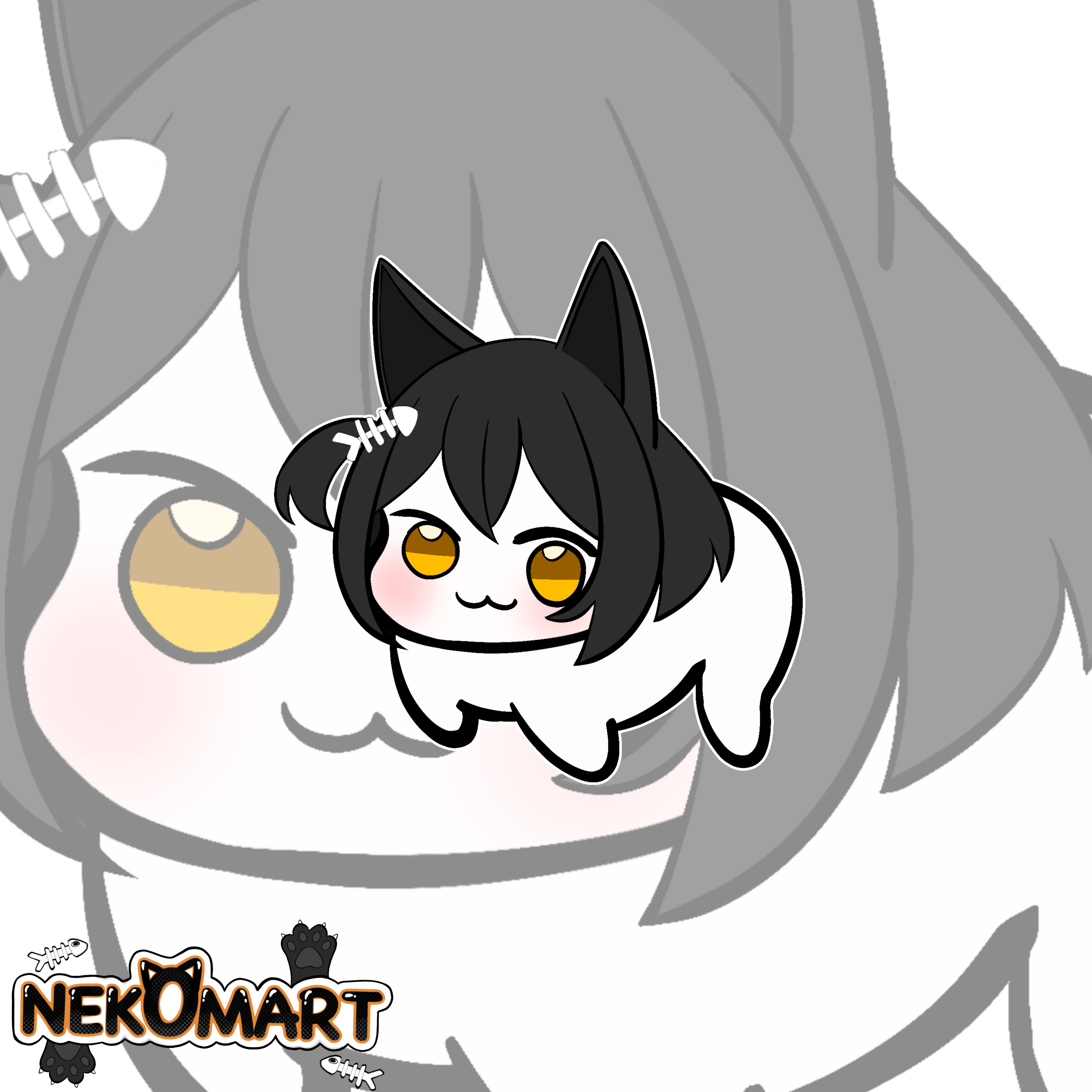 Neko Doro Pillow + sticker