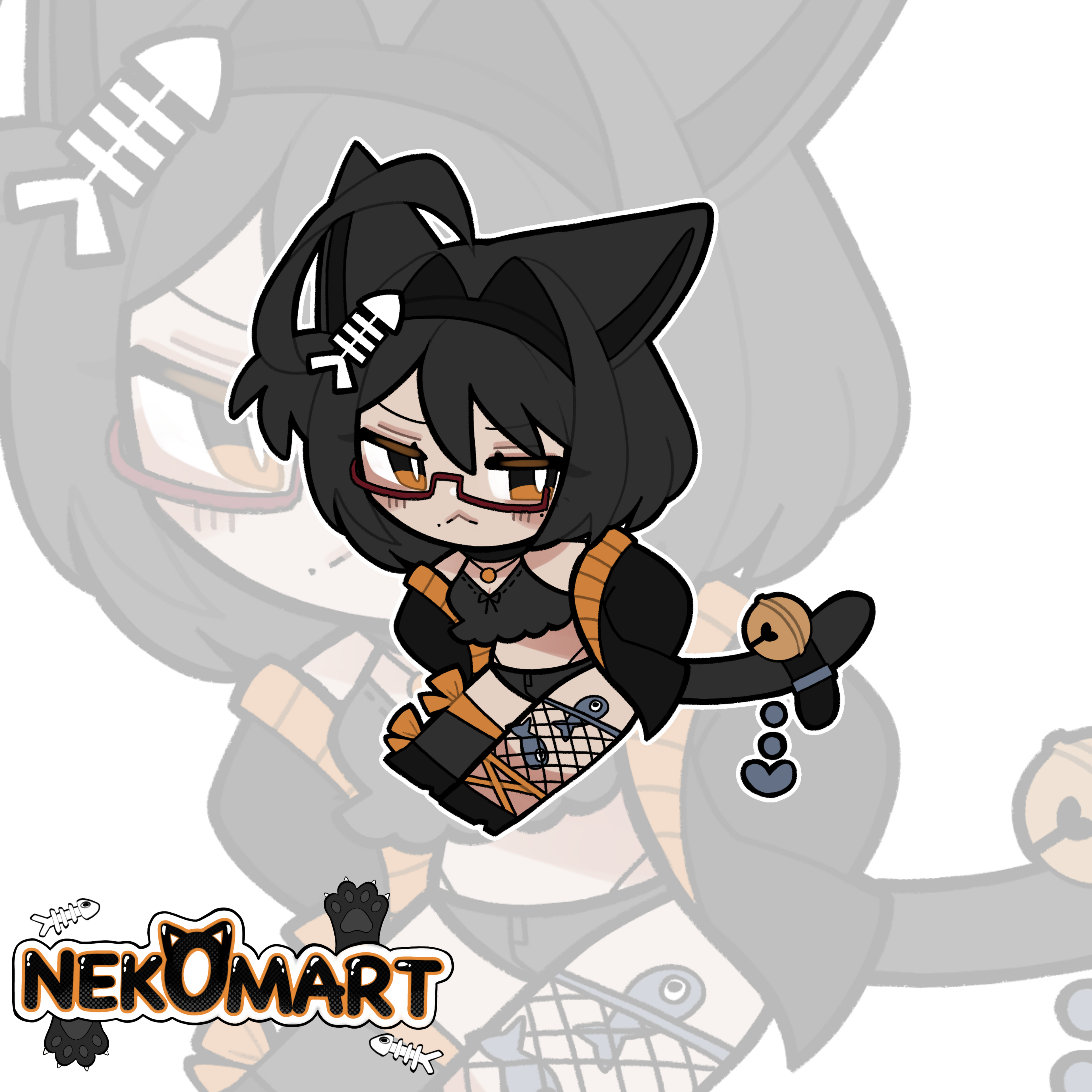 Chibi Neko Stickers